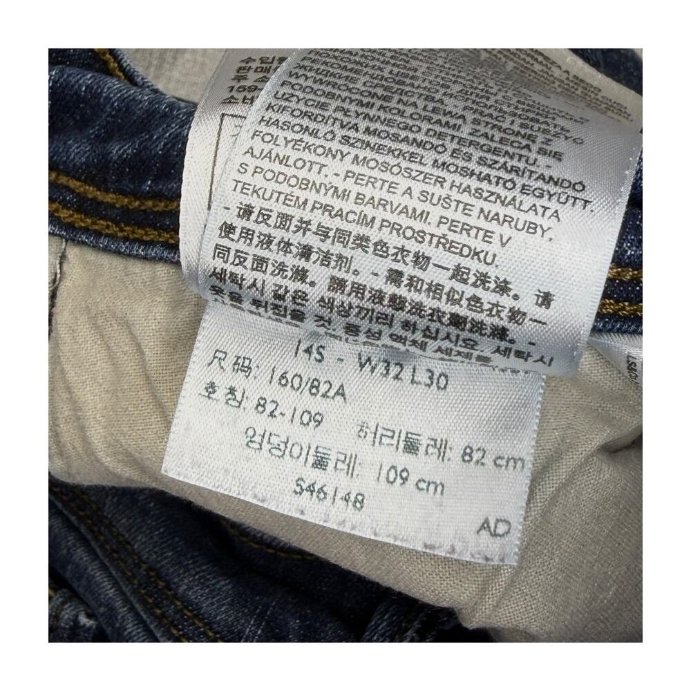 Levis 512 Perfectly Shaping Straight Leg Jeans Womens 32x30 Dark Wash Denim - Picture 4 of 8